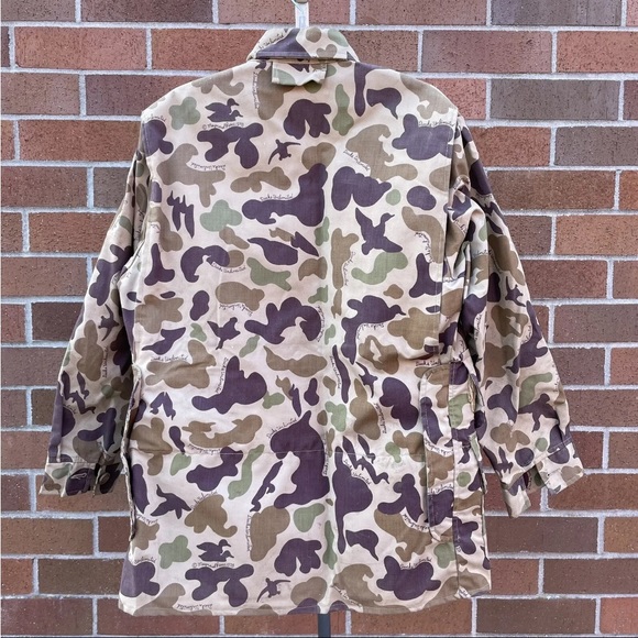 Bob Allen Ducks Unlimited Maynard Reese Hunting Coat Med Camo Jacket 1978 USA LH - Picture 4 of 16